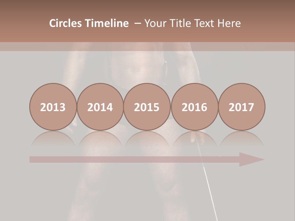 A Man With A Knife In His Hand Is Posing For A Picture PowerPoint Template