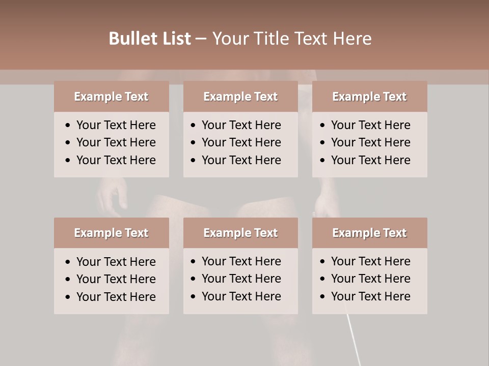 A Man With A Knife In His Hand Is Posing For A Picture PowerPoint Template