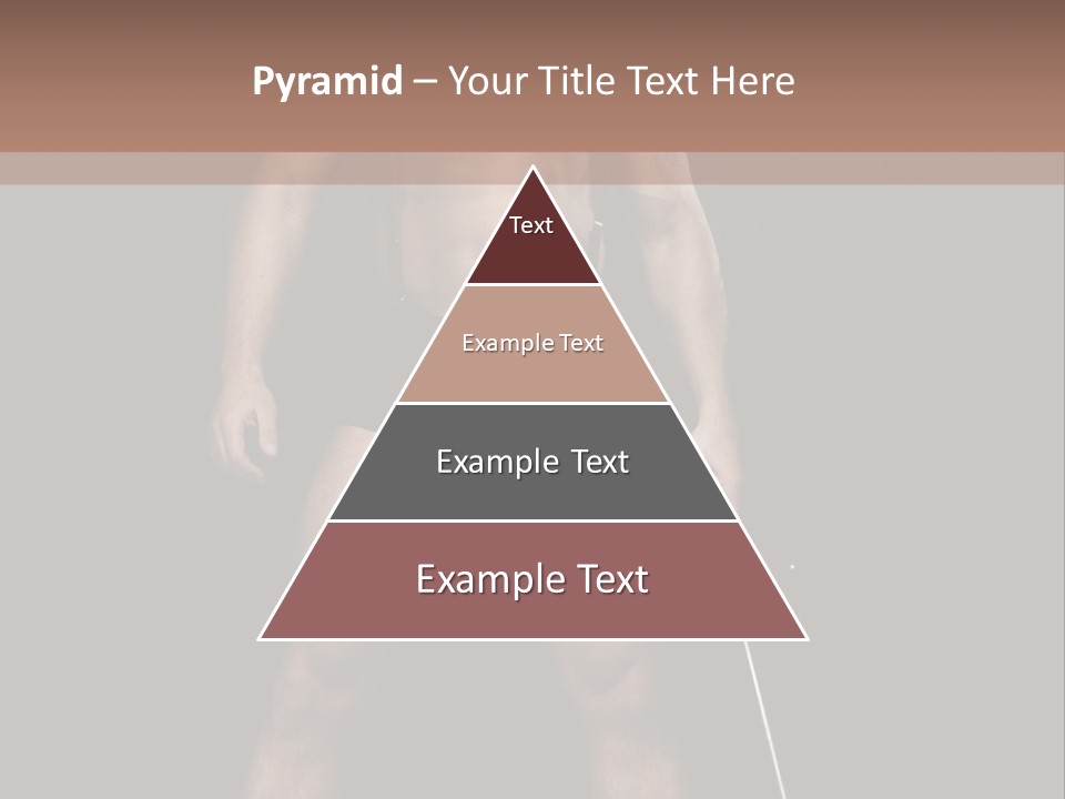 A Man With A Knife In His Hand Is Posing For A Picture PowerPoint Template