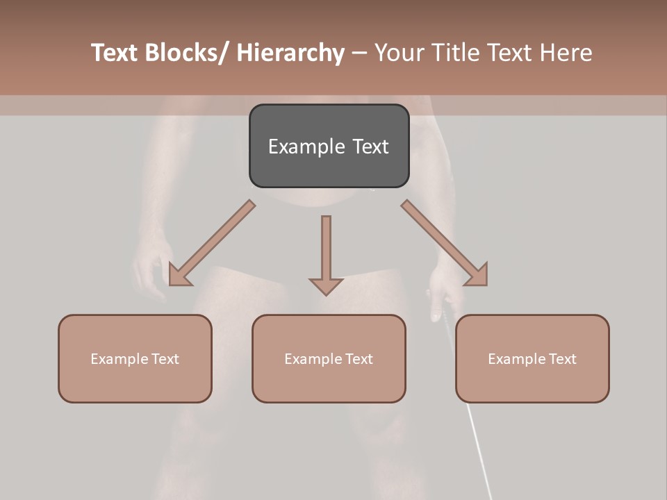 A Man With A Knife In His Hand Is Posing For A Picture PowerPoint Template