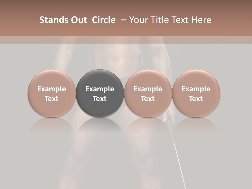 A Man With A Knife In His Hand Is Posing For A Picture PowerPoint Template