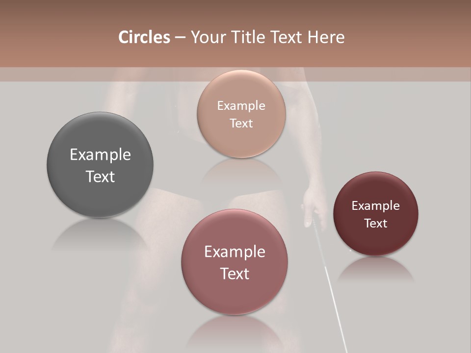 A Man With A Knife In His Hand Is Posing For A Picture PowerPoint Template