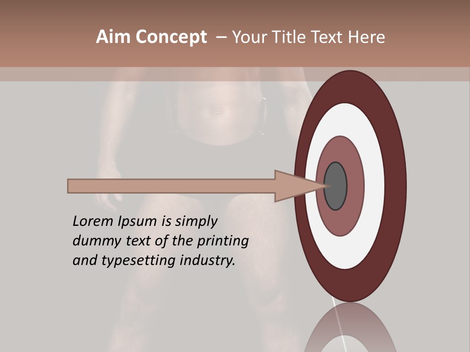 A Man With A Knife In His Hand Is Posing For A Picture PowerPoint Template