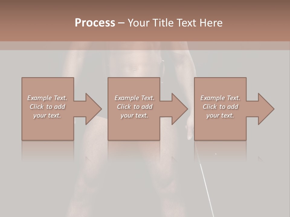 A Man With A Knife In His Hand Is Posing For A Picture PowerPoint Template