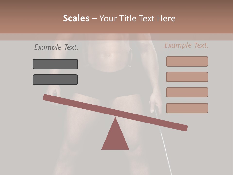 A Man With A Knife In His Hand Is Posing For A Picture PowerPoint Template