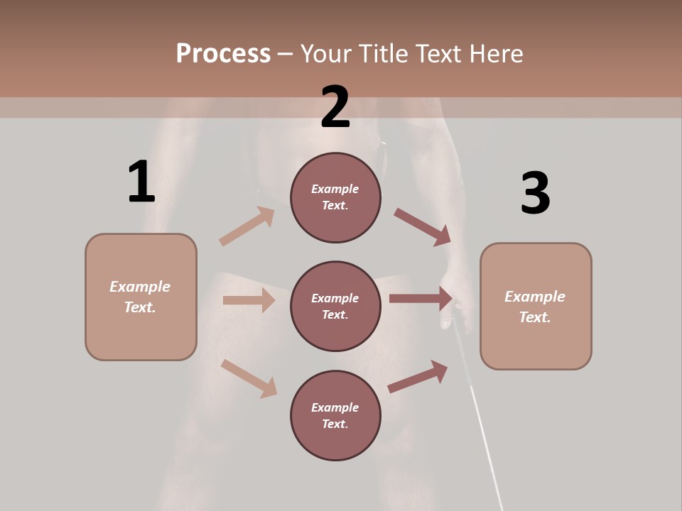 A Man With A Knife In His Hand Is Posing For A Picture PowerPoint Template