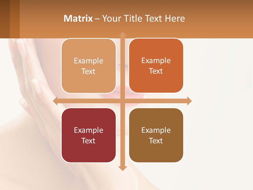 A Woman With A Hat On Her Head PowerPoint Template