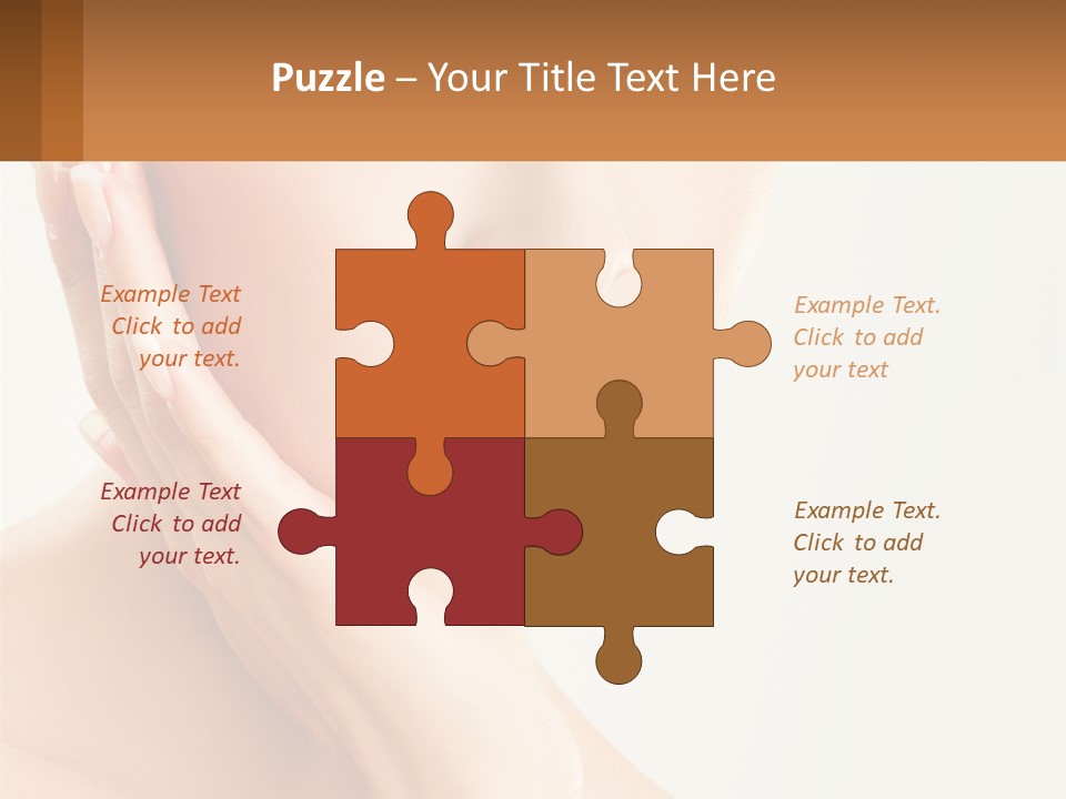 A Woman With A Hat On Her Head PowerPoint Template