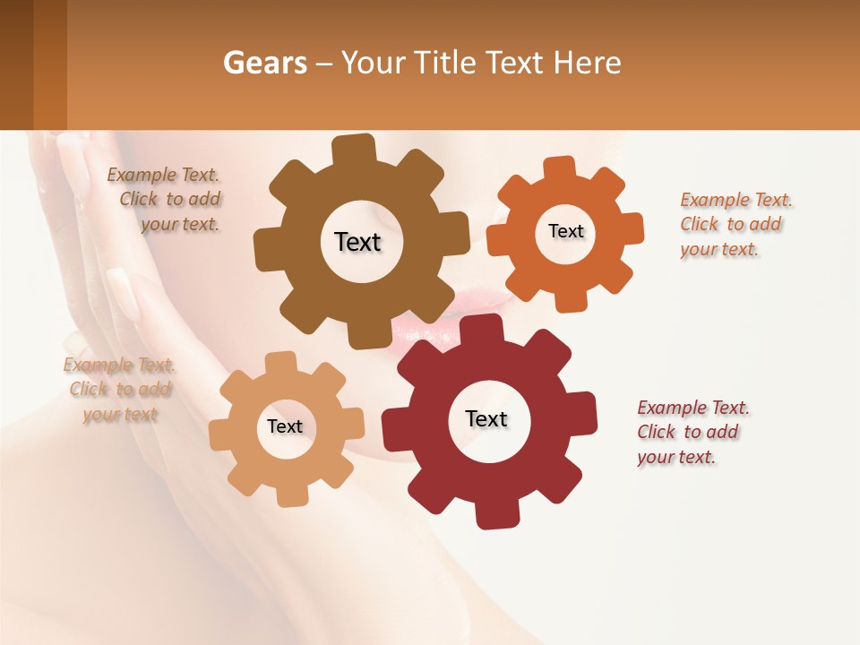 A Woman With A Hat On Her Head PowerPoint Template