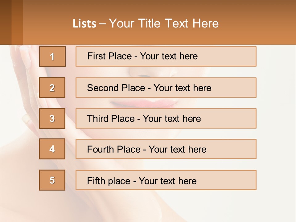 A Woman With A Hat On Her Head PowerPoint Template