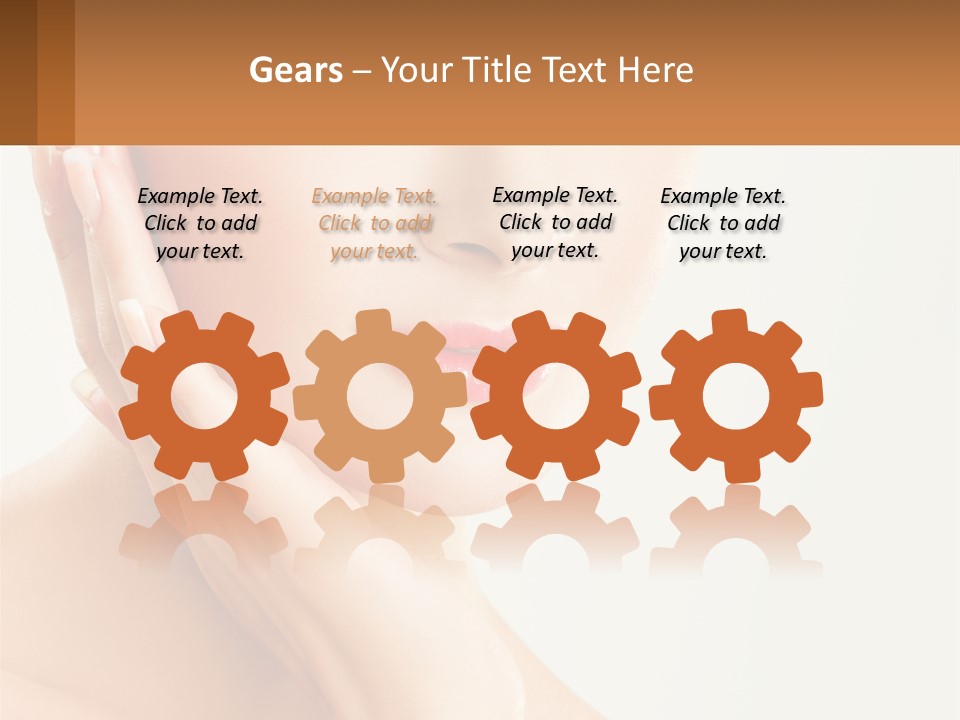 A Woman With A Hat On Her Head PowerPoint Template