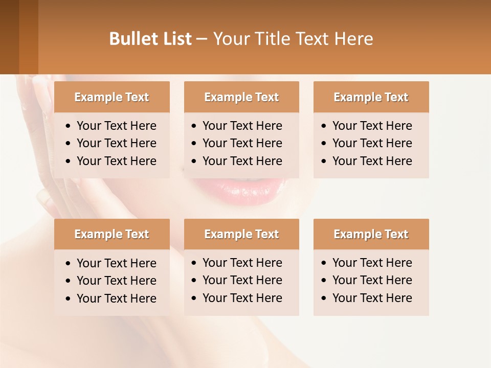 A Woman With A Hat On Her Head PowerPoint Template