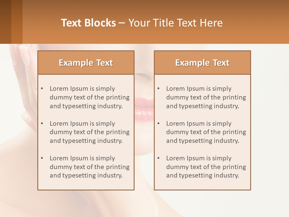 A Woman With A Hat On Her Head PowerPoint Template