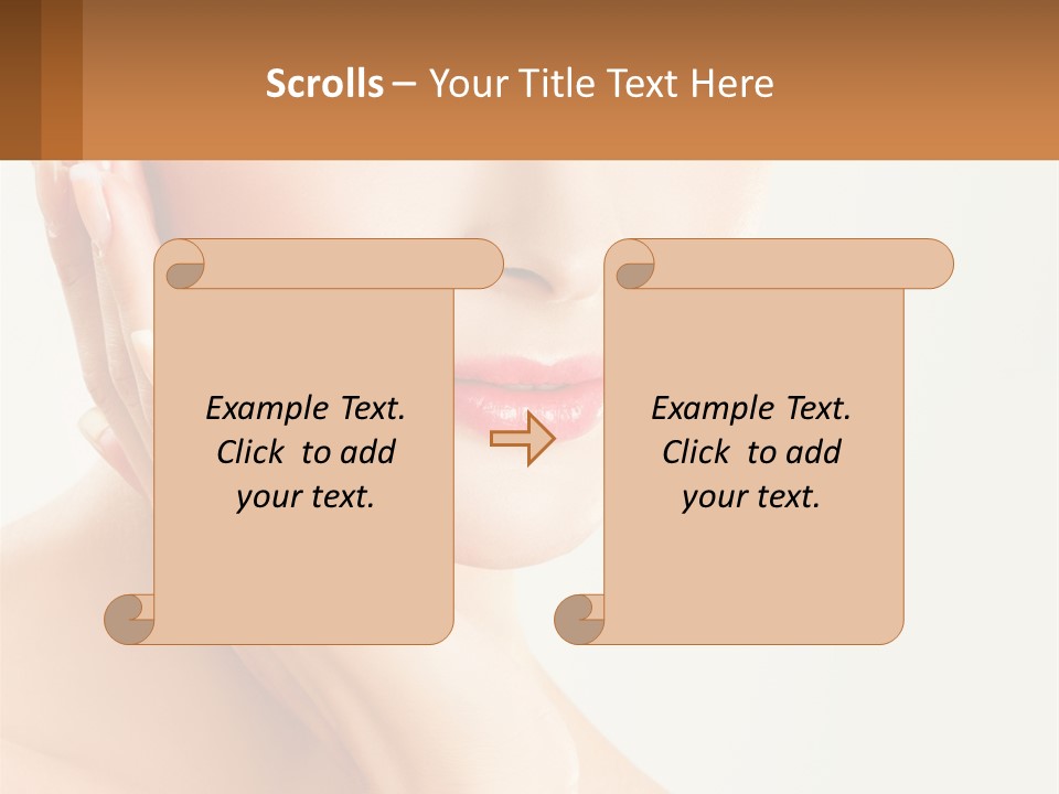 A Woman With A Hat On Her Head PowerPoint Template