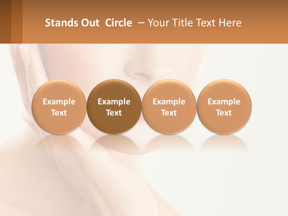 A Woman With A Hat On Her Head PowerPoint Template