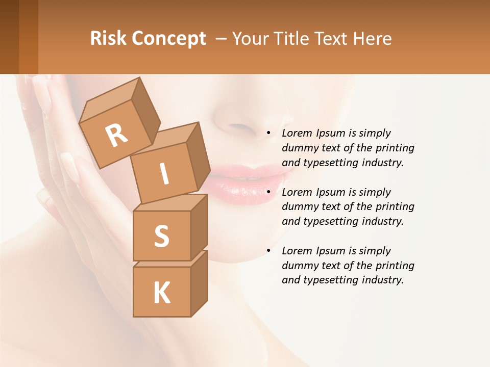 A Woman With A Hat On Her Head PowerPoint Template