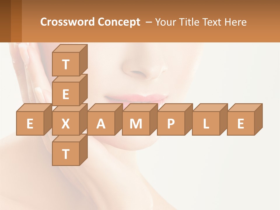 A Woman With A Hat On Her Head PowerPoint Template