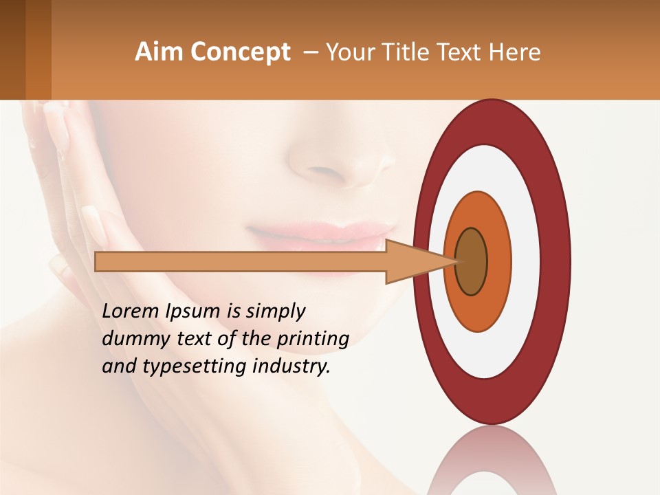 A Woman With A Hat On Her Head PowerPoint Template