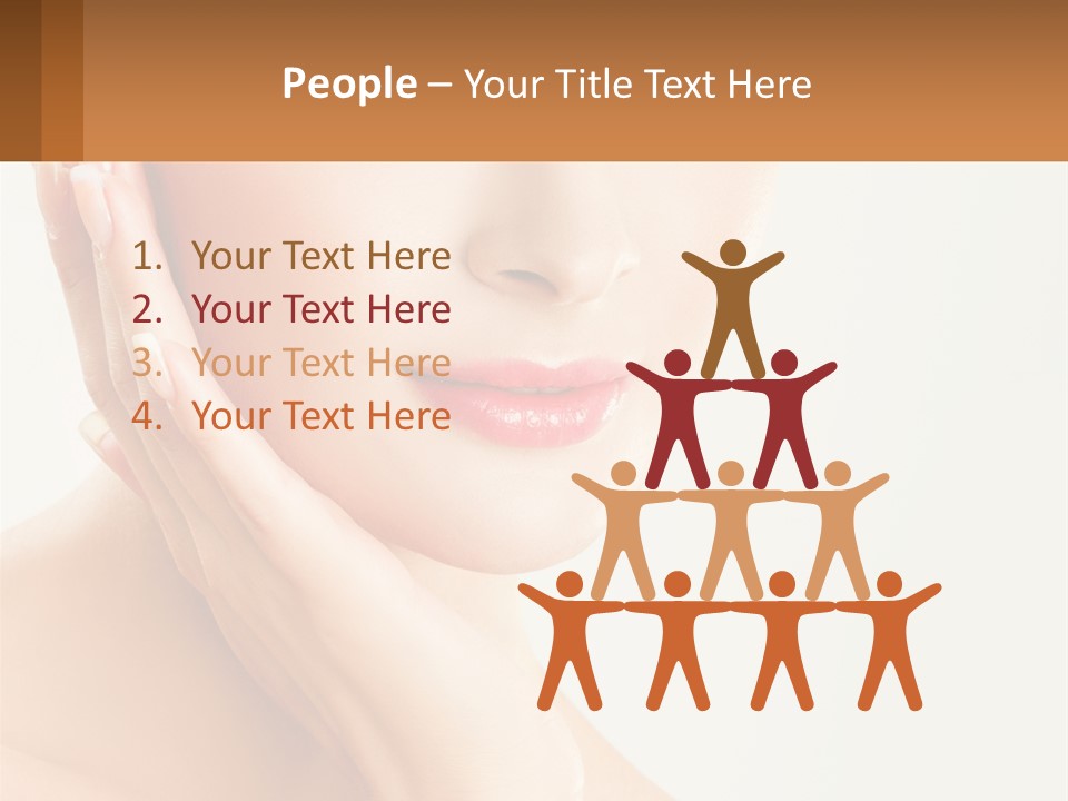 A Woman With A Hat On Her Head PowerPoint Template