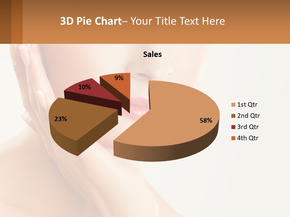 A Woman With A Hat On Her Head PowerPoint Template