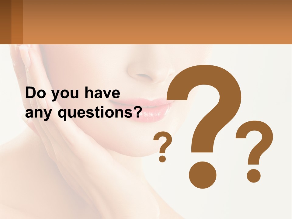 A Woman With A Hat On Her Head PowerPoint Template