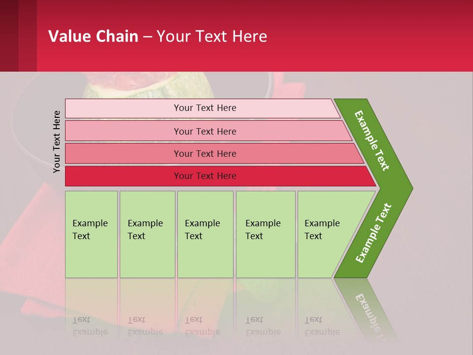 A Bowl Of Food On Top Of A Red Napkin PowerPoint Template