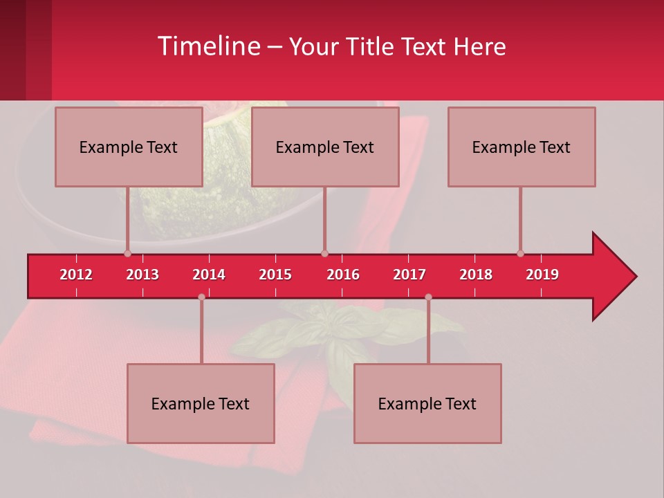 A Bowl Of Food On Top Of A Red Napkin PowerPoint Template