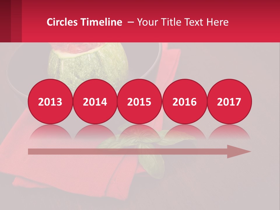 A Bowl Of Food On Top Of A Red Napkin PowerPoint Template