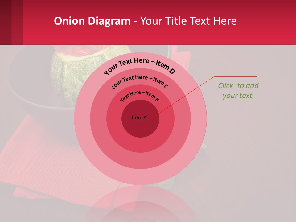 A Bowl Of Food On Top Of A Red Napkin PowerPoint Template