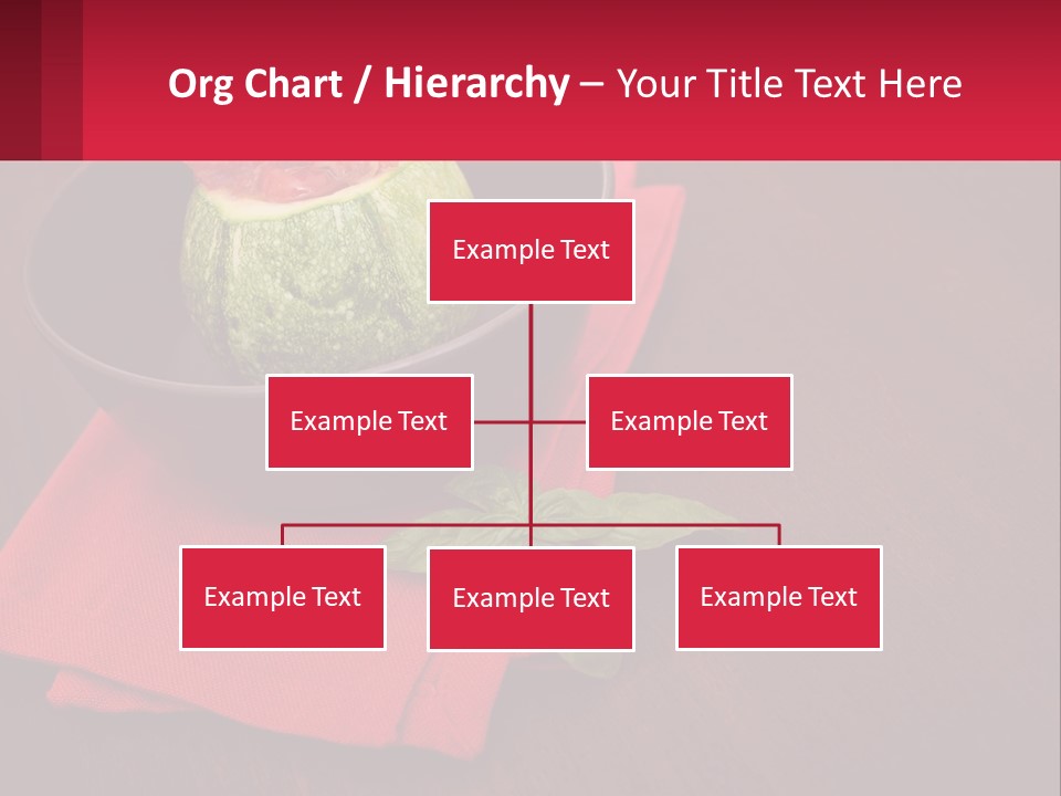 A Bowl Of Food On Top Of A Red Napkin PowerPoint Template