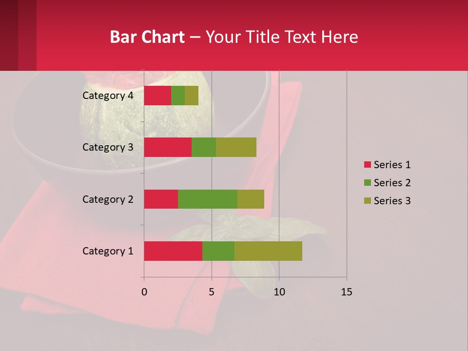 A Bowl Of Food On Top Of A Red Napkin PowerPoint Template