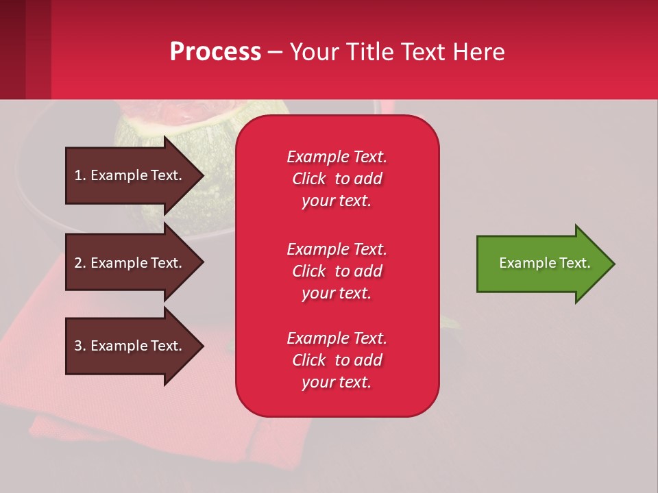 A Bowl Of Food On Top Of A Red Napkin PowerPoint Template