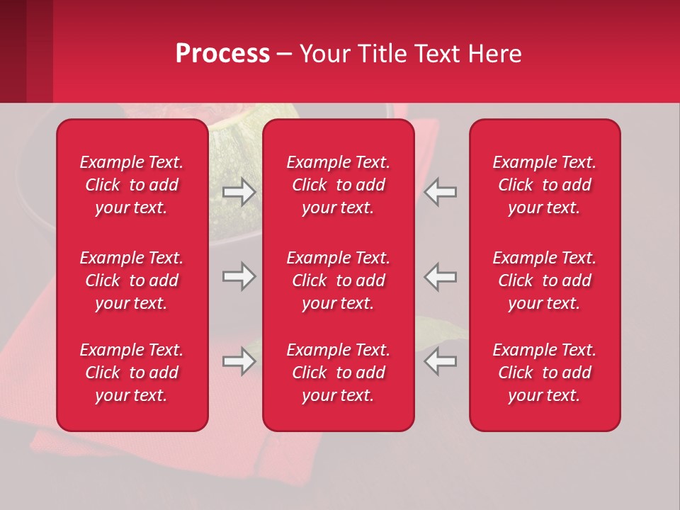 A Bowl Of Food On Top Of A Red Napkin PowerPoint Template