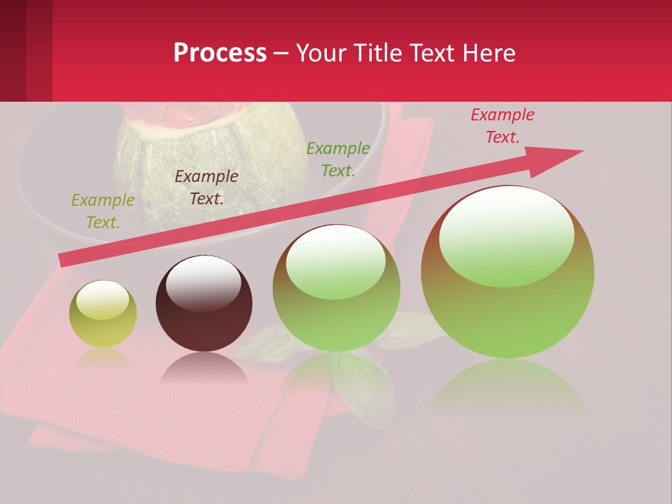 A Bowl Of Food On Top Of A Red Napkin PowerPoint Template