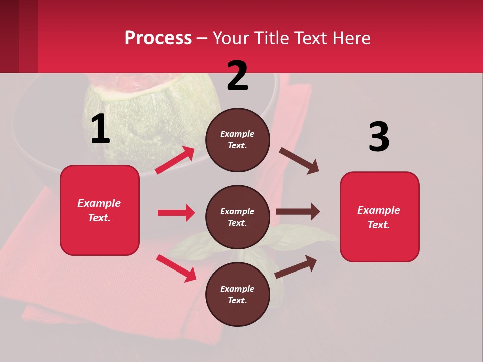 A Bowl Of Food On Top Of A Red Napkin PowerPoint Template