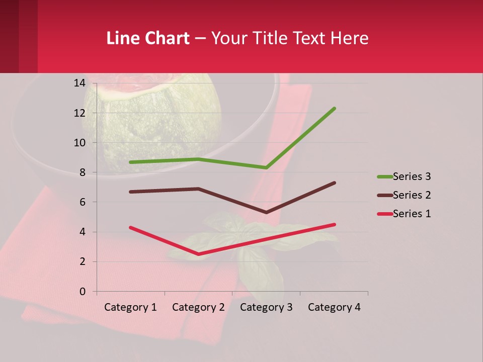 A Bowl Of Food On Top Of A Red Napkin PowerPoint Template