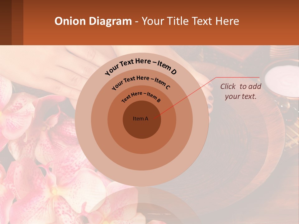 A Woman's Feet With A Manicure And Flowers PowerPoint Template