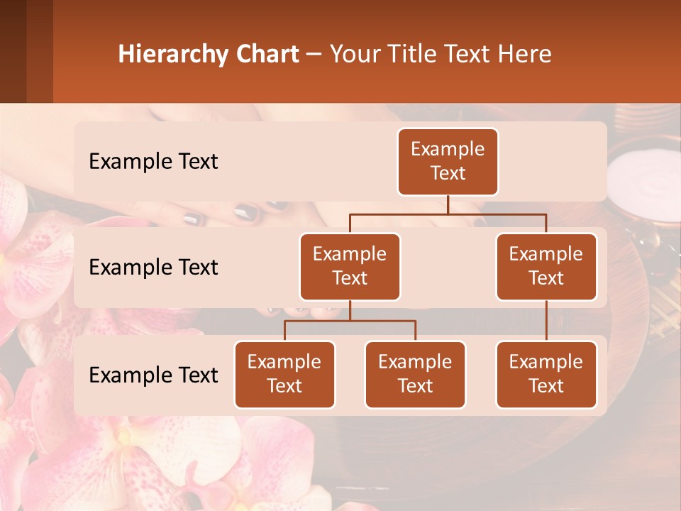 A Woman's Feet With A Manicure And Flowers PowerPoint Template