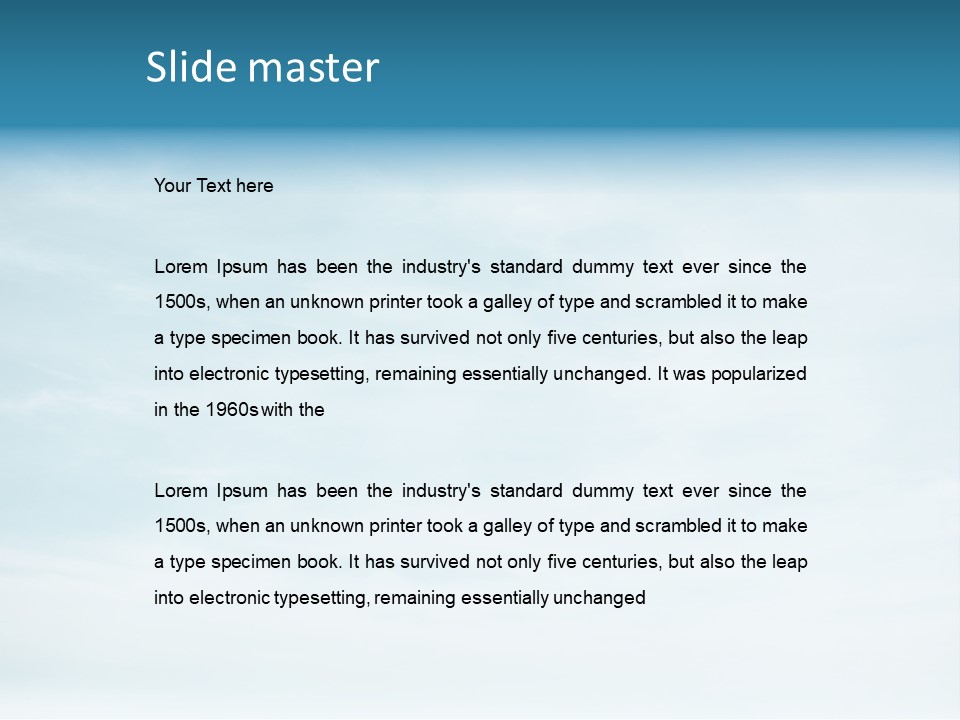 A Plane Flying In The Sky With Clouds In The Background PowerPoint Template