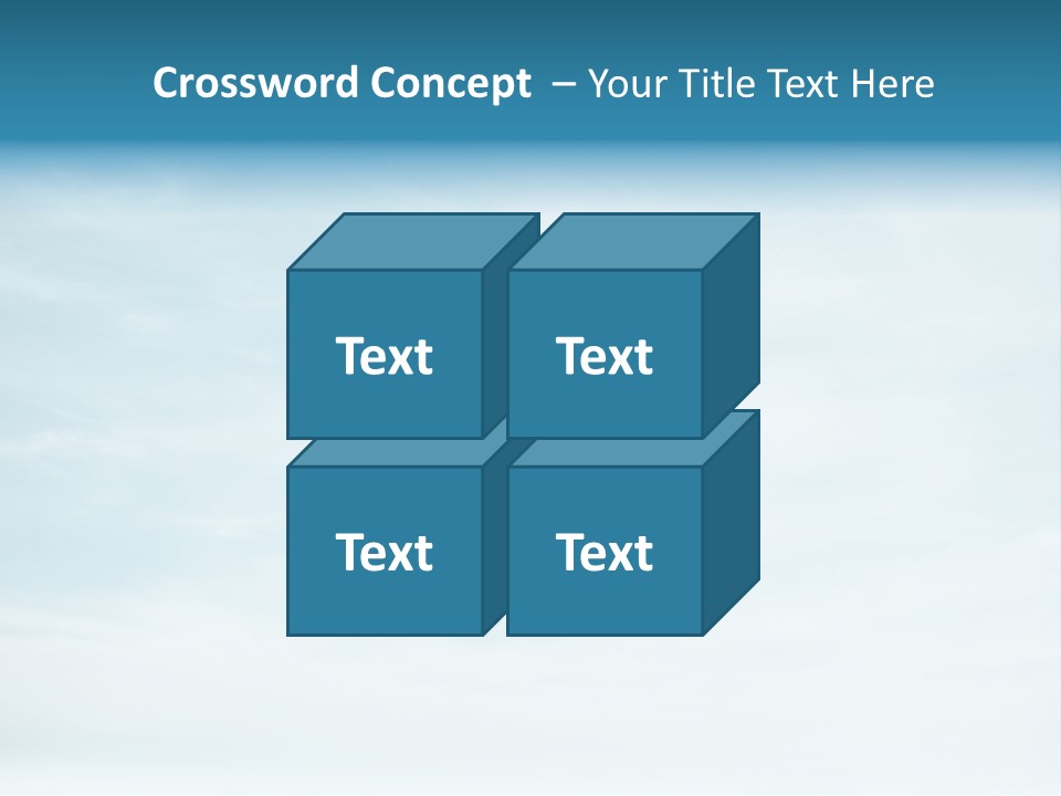 A Plane Flying In The Sky With Clouds In The Background PowerPoint Template