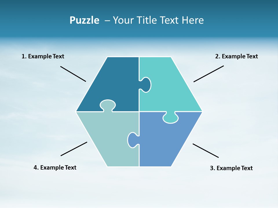 A Plane Flying In The Sky With Clouds In The Background PowerPoint Template