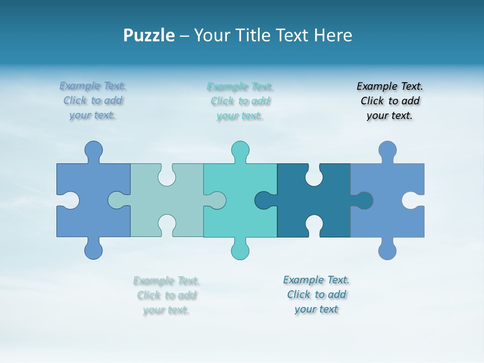 A Plane Flying In The Sky With Clouds In The Background PowerPoint Template