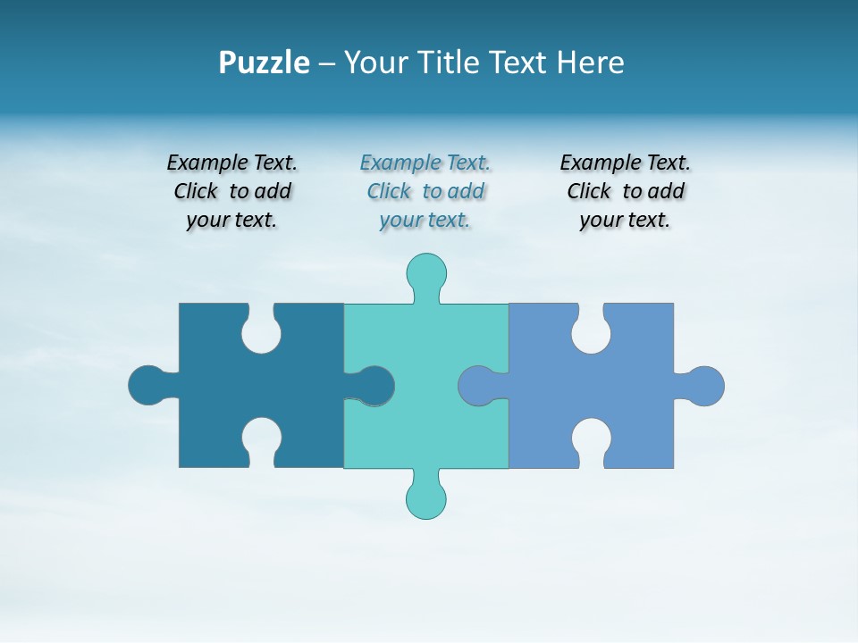 A Plane Flying In The Sky With Clouds In The Background PowerPoint Template