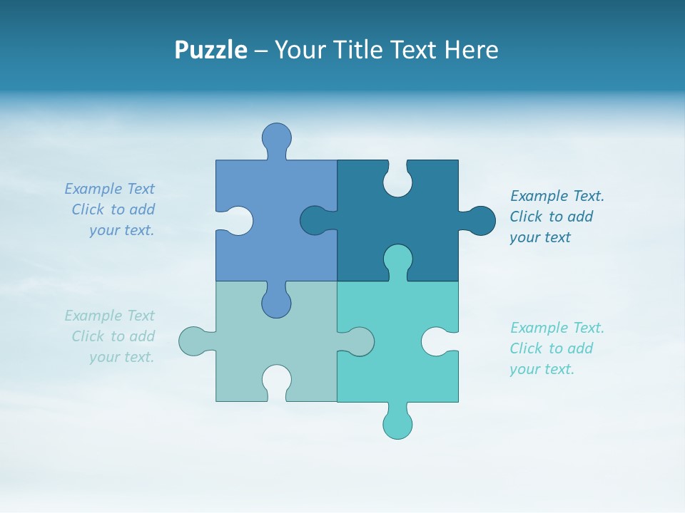 A Plane Flying In The Sky With Clouds In The Background PowerPoint Template