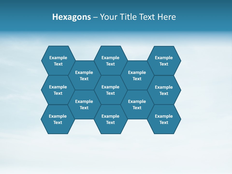 A Plane Flying In The Sky With Clouds In The Background PowerPoint Template