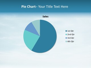 A Plane Flying In The Sky With Clouds In The Background PowerPoint Template
