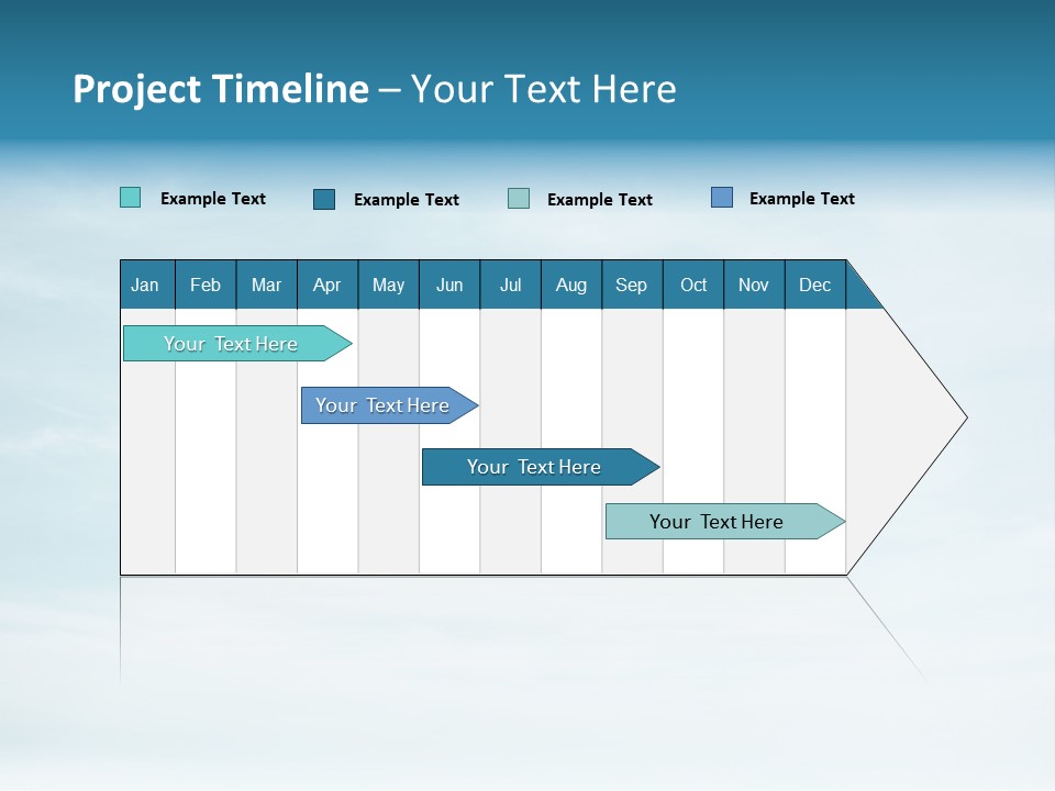 A Plane Flying In The Sky With Clouds In The Background PowerPoint Template