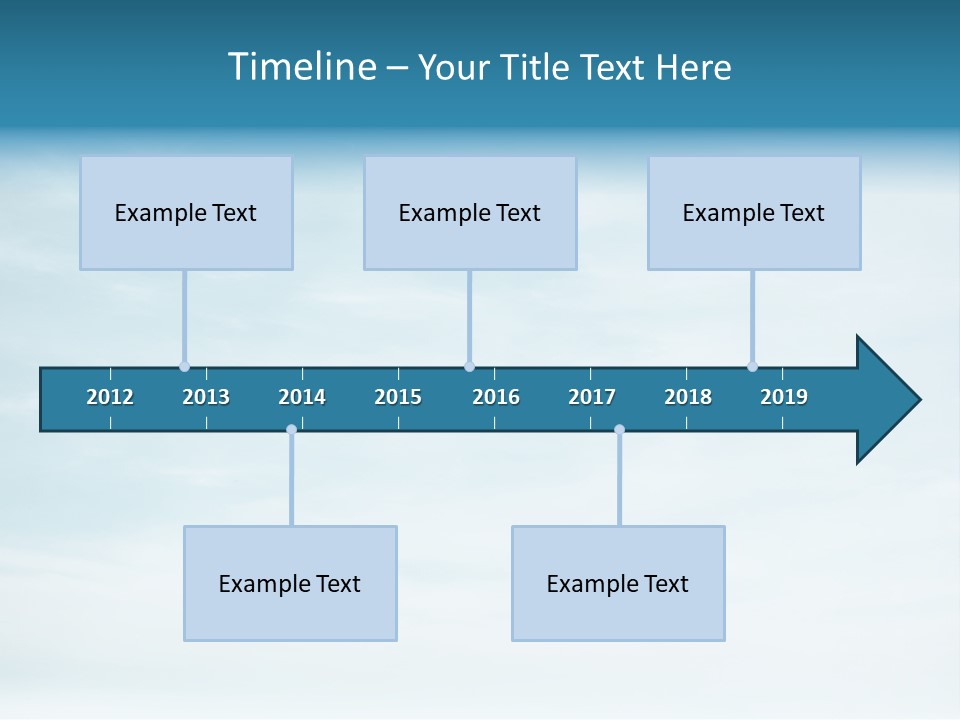 A Plane Flying In The Sky With Clouds In The Background PowerPoint Template