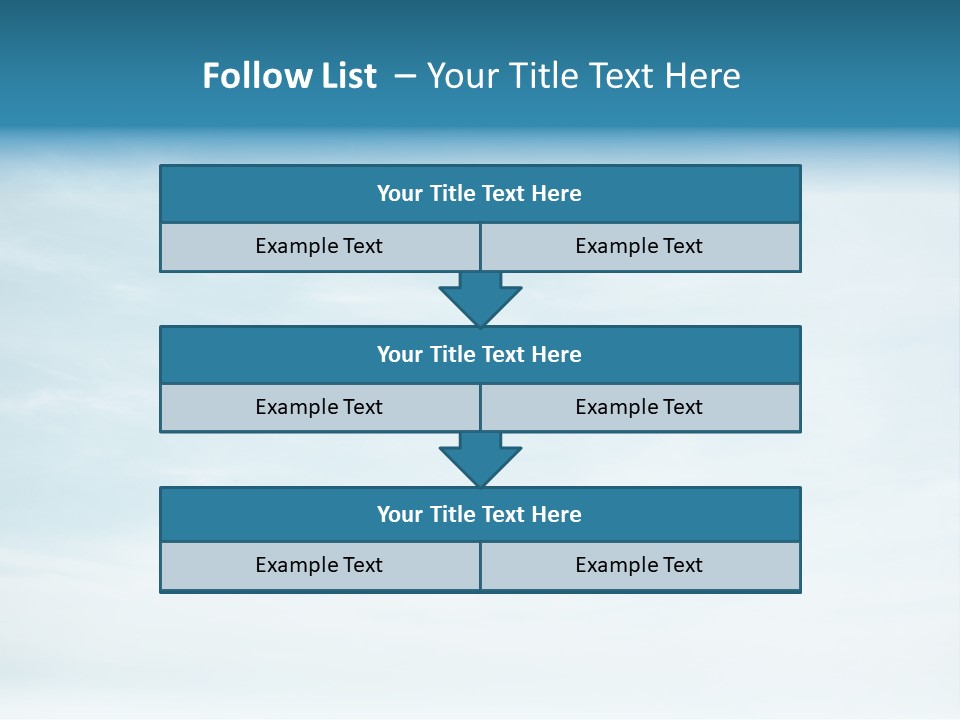 A Plane Flying In The Sky With Clouds In The Background PowerPoint Template