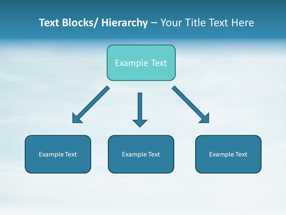 A Plane Flying In The Sky With Clouds In The Background PowerPoint Template